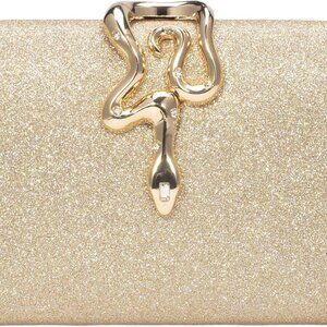 Glitter Women’s Clutch Purse Evening Bag with Chain for Weddings Prom Party